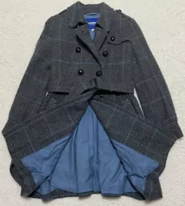 Burberry Blue Label Damen Wollmantel mit Gürtel grau asiatische Passform 38 (S) schneller Versand - Bild 1 von 19