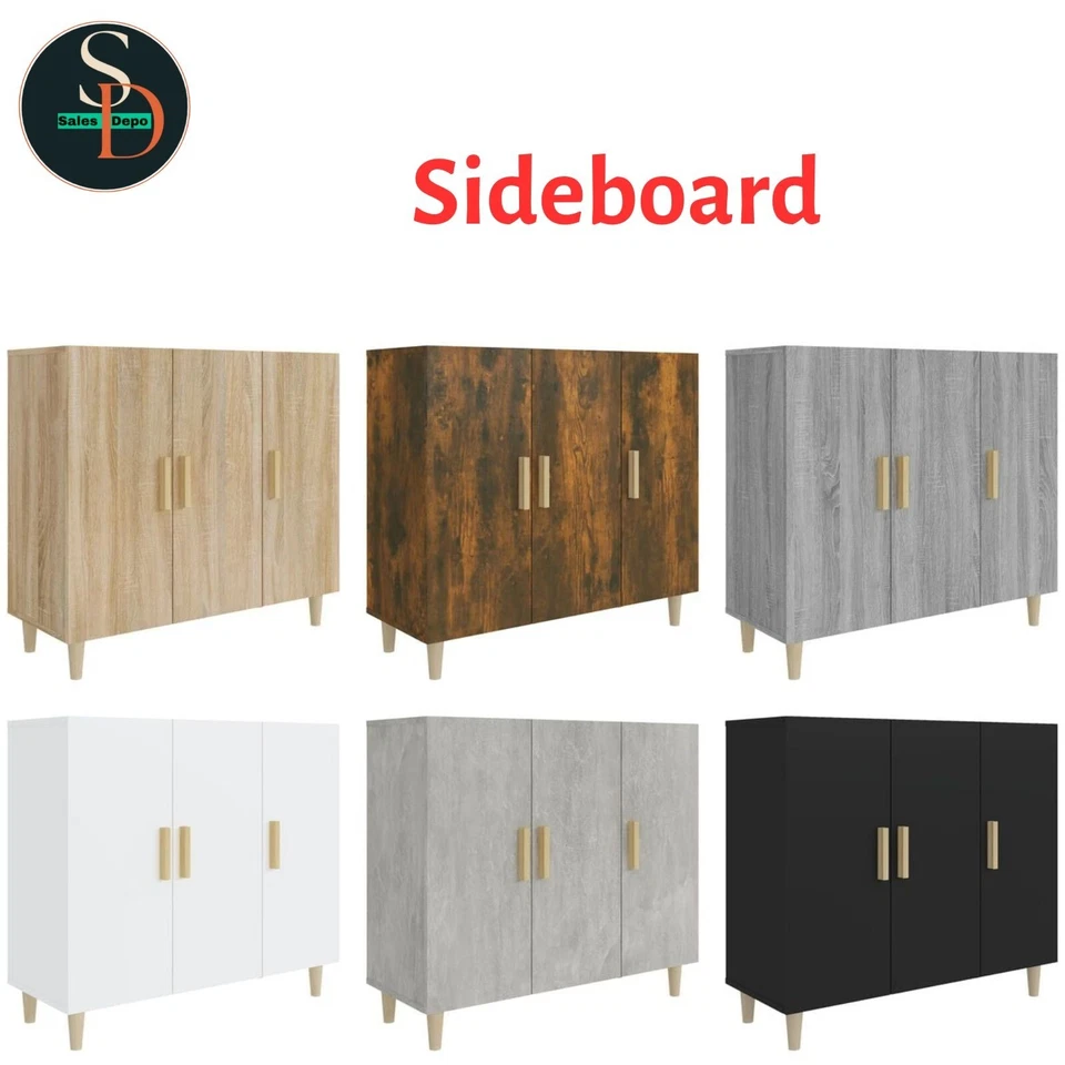 Sideboard Console Cabinet Cupboard Storage Organiser Engineered Wood VidaXL - Image 1 of 1