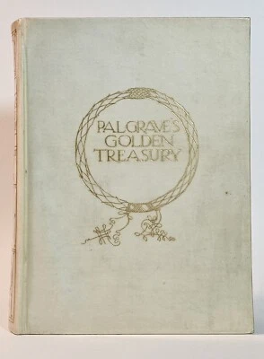 Robert Anning Bell PALGRAVE'S GOLDEN TREASURY deluxe vellum binding 1907 - Image 1 of 4