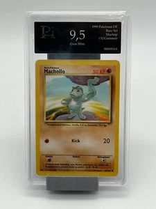 Pokemon - Machollo 52/102 - 1st Edition Pi 9,5 - Mint - Baseset- Deutsch grading - Bild 1 von 2