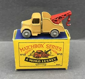 Matchbox 13 Bedford Wreck Truck GMW Moko Lesney With Original Box 13a NrMINT - Picture 1 of 8