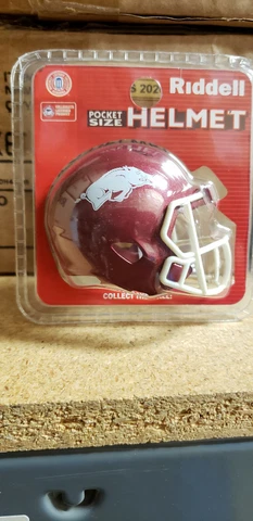 ARKANSAS RAZORBACKS SPEED NEW CLAMSHELL POCKET PRO HELMET RIDDELL Cover