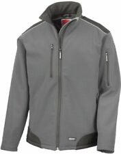 Result R124A Ripstop Softshell Workwear Jacket, RoyalBlack, X-Large