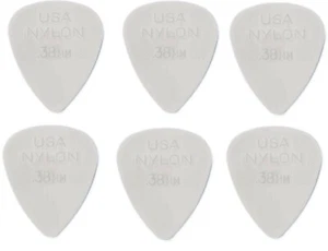 LOT DE 6 MEDIATORS DUNLOP NYLON STANDARD - 0.38 - 44R38 - Imagen 1 de 4