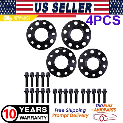 Kit de espaciadores de rueda escalonados 5x120 (2) 12 mm y (2) 15 mm con pernos extendidos para BMW Foto 1 de 4