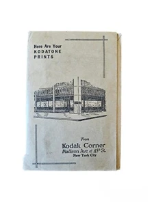 Seltener Kodak Druckumschlag Kodatone Kodak Corner New York City um 1920 - Bild 1 von 7