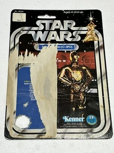 1977 1978 KENNER C-3PO 20 BACK ORIGINAL CARDBACK VINTAGE Star Wars - Picture 1 of 2