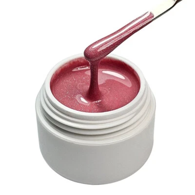 Exklusives UV Farbgel Rose Glitter Effekt 5ml Gel Nr.48 Fullcover - Bild 1 von 4