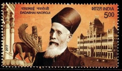 India 2018 Dadabhai Naoroji Parsi Political & Social Leader Architect UK MNH - Image 1 of 2