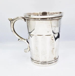 TAZA JARRA GRANDE DE PLATA MACIZA COLONIAL SUDAMERICANA DEL SIGLO XVIII - INSCRITA - Imagen 1 de 7