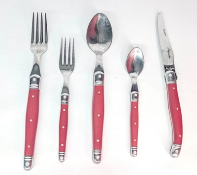 Laguiole Red Stainless Flatware You Choose - Image 1 of 4
