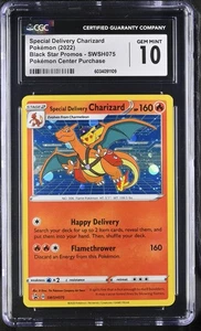CGC 10 GEM MINT Special Delivery Charizard SWSH075 PROMO Pokemon CENTER Card 109 - Picture 1 of 2
