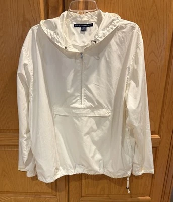 Pullover Ralph Lauren Golf Marfil Ligero Cortavientos Con Capucha Para Mujer Talla XL Foto 1 de 4