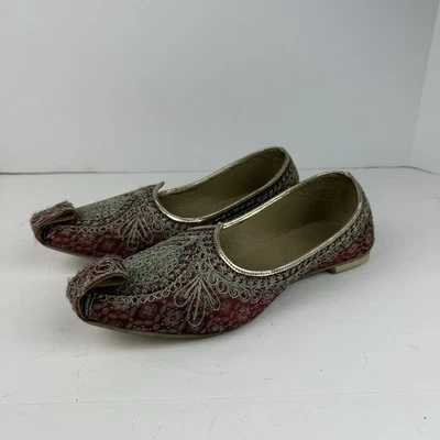 Zapatos planos Punjabi Jutti para mujer talla 12 indio Oriente Medio Jooti Khussa Foto 1 de 4