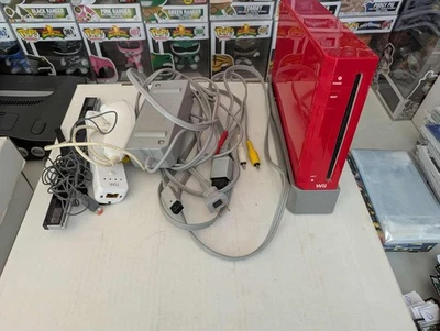 Red Nintendo Wii W/White Wii Remote - Image 1 of 2