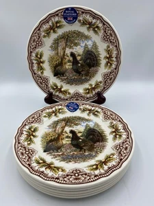 Brand New Royal Stafford Homeland Capercaillie Salad Plates. Set of 6. - Picture 1 of 3