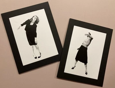 ROBERT LONGO Hombres en las ciudades conjunto de DOS imágenes, marco mate 11x14 listo #204 Foto 1 de 3