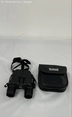 BUSHNELL Powerview Black 7-15x25 Compact Hunting Binoculars With Strap & Case - Image 1 of 4
