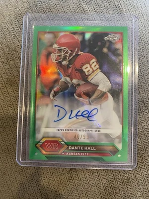 2023 Topps Composite - Topps Chrome Autographs Green #TCA-DHAL Dante Hall 40/99 - image 1 of 4