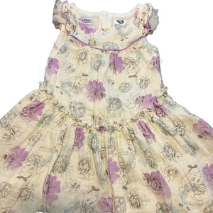 Disney Animators Collection Alice In Wonderland Dress Girls Size 4 Purple White - Picture 1 of 12