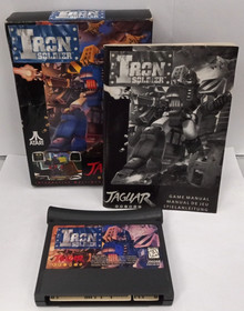 (MA2) Iron Soldier (Atari Jaguar, 1994) Video Game (Cartridge, Box, Manual)