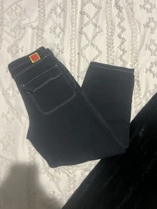 Y2K Empyre Jeans Men’s 30x26 Baggy Loose Skater Carpenter Black Denim - Picture 1 of 6