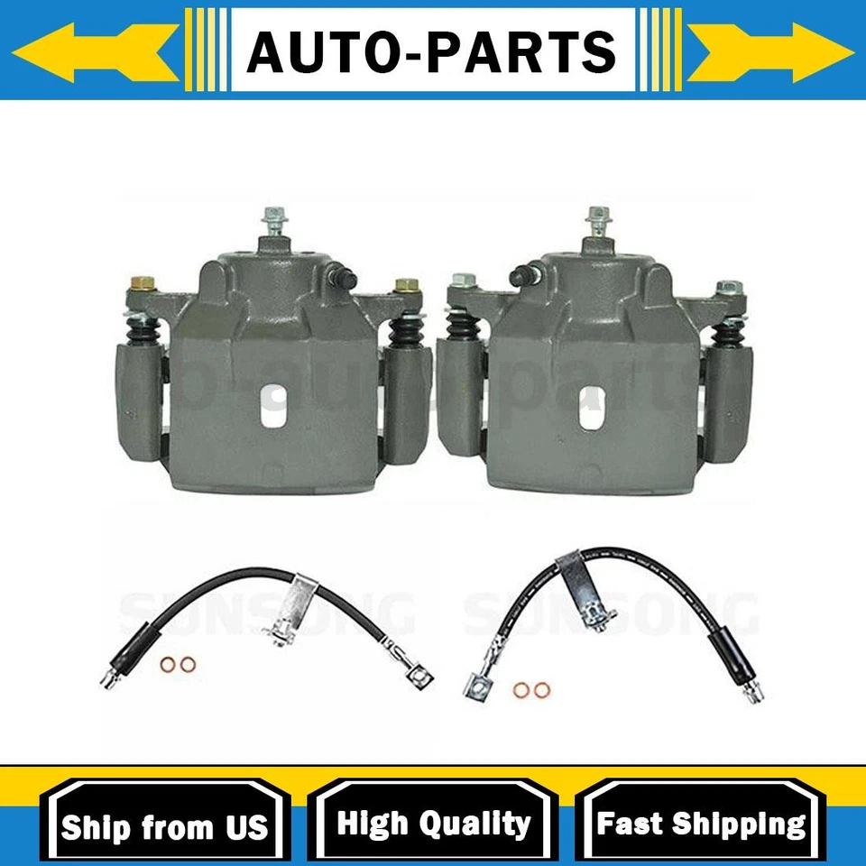 Pinzas de freno de disco delanteras + línea de freno delantera para Chevrolet Malibu 3,6 L 2,4 L_ Foto 1 de 4