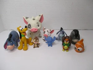 Disney Playset Figures Set Eeyore Pua Nemo Pluto Lady  Lot 10  Figure - Picture 1 of 10