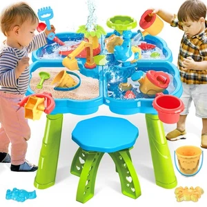 Water Table for Toddlers 1-3 - 4 in 1 Kids Play Water and Sand Outdoor Activi... - Picture 1 of 6