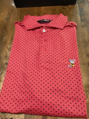 Мужская футболка-поло Ralph Lauren RLX Performance средний размер с крылатыми ножками клюшка для гольфа - Изображение 1 из 3