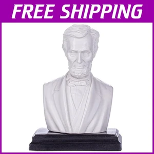 Elegant 5'' Abraham Lincoln Marble Bust - Freestanding Historic Sculpture - Picture 1 of 4