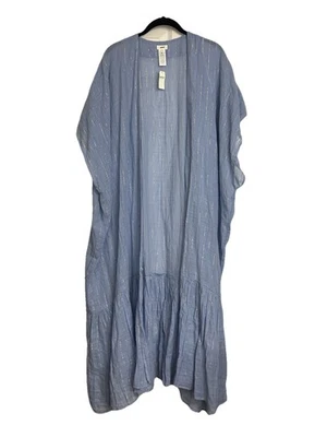 Aerie открытый передний кардиган женщин S высокий синий длинный богемное чистый новый с Ярлыками - Изображение 1 из 3