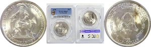 1938 50C New Rochelle Commemorative Half Dollar PCGS MS-65 - Picture 1 of 3