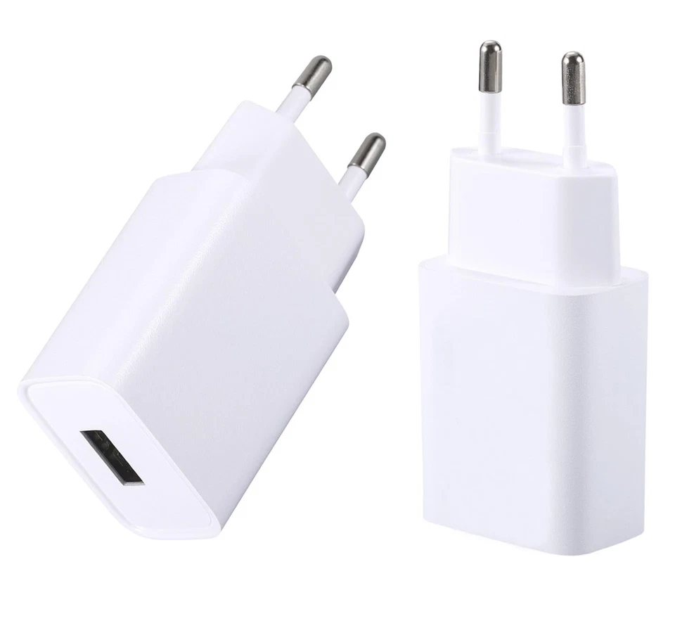 2-Pack USB Caricatore 5V 1A Spina di Ricarica Caricabatterie Alimentatore (t4L) - Immagine 1 di 1