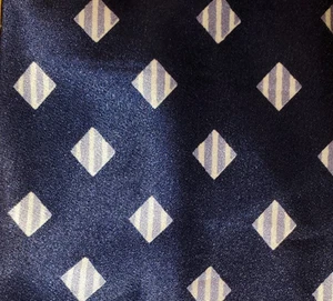 1940er 1950er ~ KÜHNE VINTAGE SPACE AGE ~ RICKY ~ HERRENKRAWATTE ~ BLAU mit DIAMANTEN ~ 49" - Bild 1 von 4