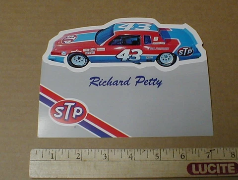Richard Petty 1982 Pontiac STP Union 76 NASCAR racing old vtg Postcard Handout Cover