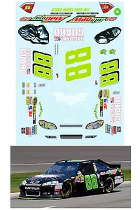 #88 Dale Earnhardt Jr 2012 Batman Decal 1/64 scale AFX TYCO Lifelike - Picture 1 of 1