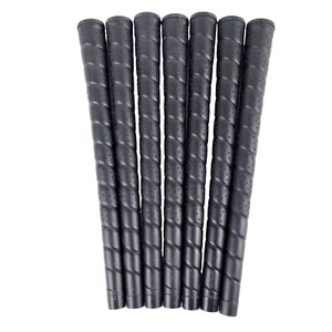 7 Tour Pro Black Golf Grips Rubber USA - Picture 1 of 4