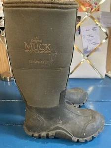 Muck Edgewater Rain Boots Pull On Insulated Waterproof M’s 4/4.5 Ladies 5Green - Picture 1 of 7