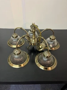 Vintage Brass Effect Chandeliers - Picture 1 of 5