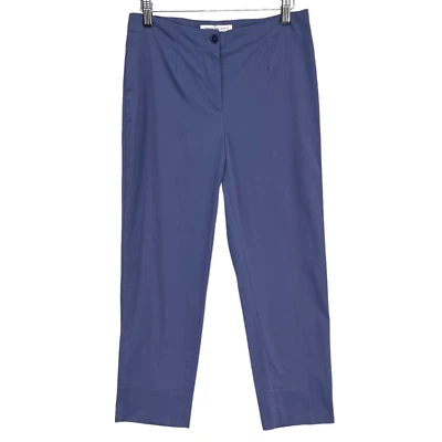 Pantalones Amina Rubinacci Mujer Azul Púrpura Cherie Pantalones Italianos Talla 42/6 EE. UU. Foto 1 de 4