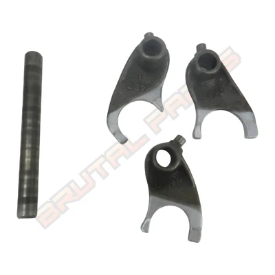 1984 HONDA ATC200S SHIFT FORKS SET 24211-437-010 24221-427-010 24231-107-010 - Image 1 of 4