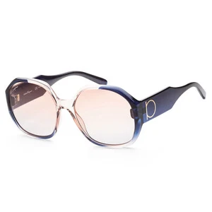 Gafas de sol Ferragamo para mujer 60 mm gris rosa degradado SF943S-6018083 - Imagen 1 de 2