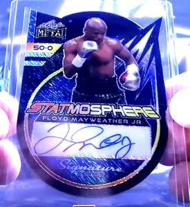 FLOYD MAYWEATHER JR. 2024 Leaf Metal Signature Series STATMOSPHERE AUTO #'d 1/1 - Picture 1 of 2