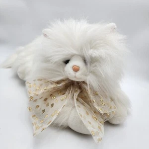 Vintage Commonwealth White Fluffy Persian Cat Plush Soft Stuffed Animal Toy - Picture 1 of 12