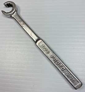 Vintage PROTO LOS ANGELES PEBBLE STYLE 3718 Open End Flare Nut Wrench 9/16" USA - Picture 1 of 15