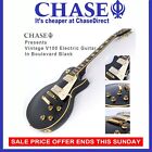 Vintage V100BB Premium Electric Guitar Boulevard Black Limited Edition~