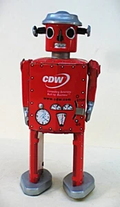 Modern Advertising "Atomic Robot Man" Tin Toy by "CDW" Computing Solutions - Picture 1 of 9
