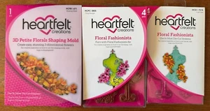 H/C 3D Petite Florals Shaping Mold & Floral Fashionista Stamp & Die Set - Picture 1 of 1