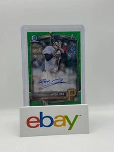 2025 Bowman Chrome Mitch Jebb Green Shimmer Auto #'d 99 CPA-MJ Pirates - Picture 1 of 2